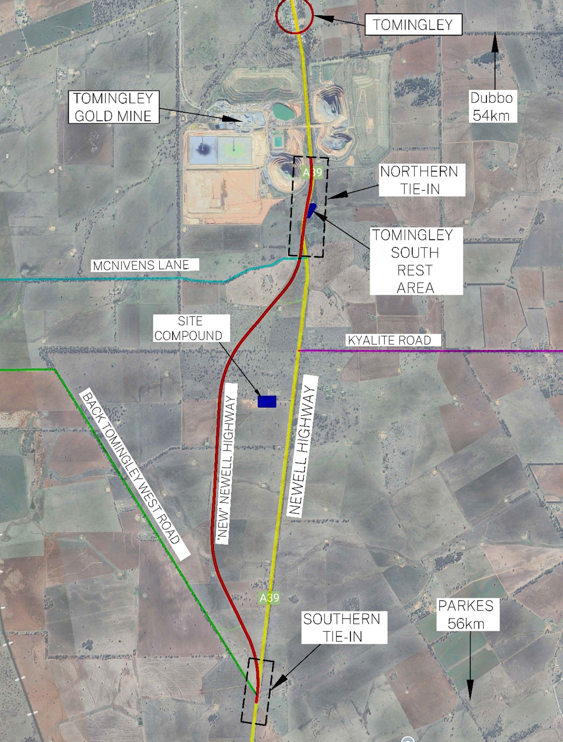 Detailed highway plan